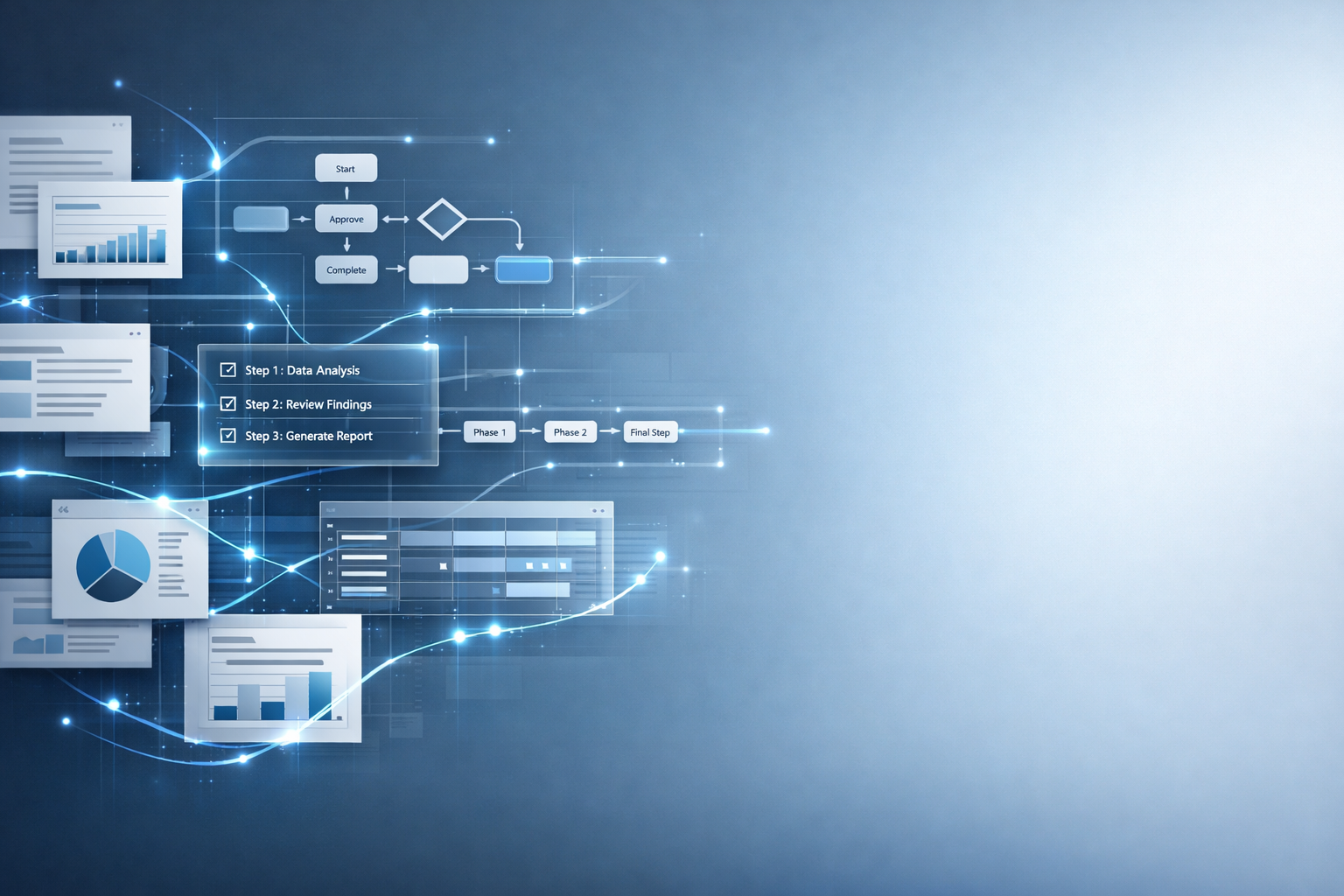 AI-generated workflow plans with room for implementation details
