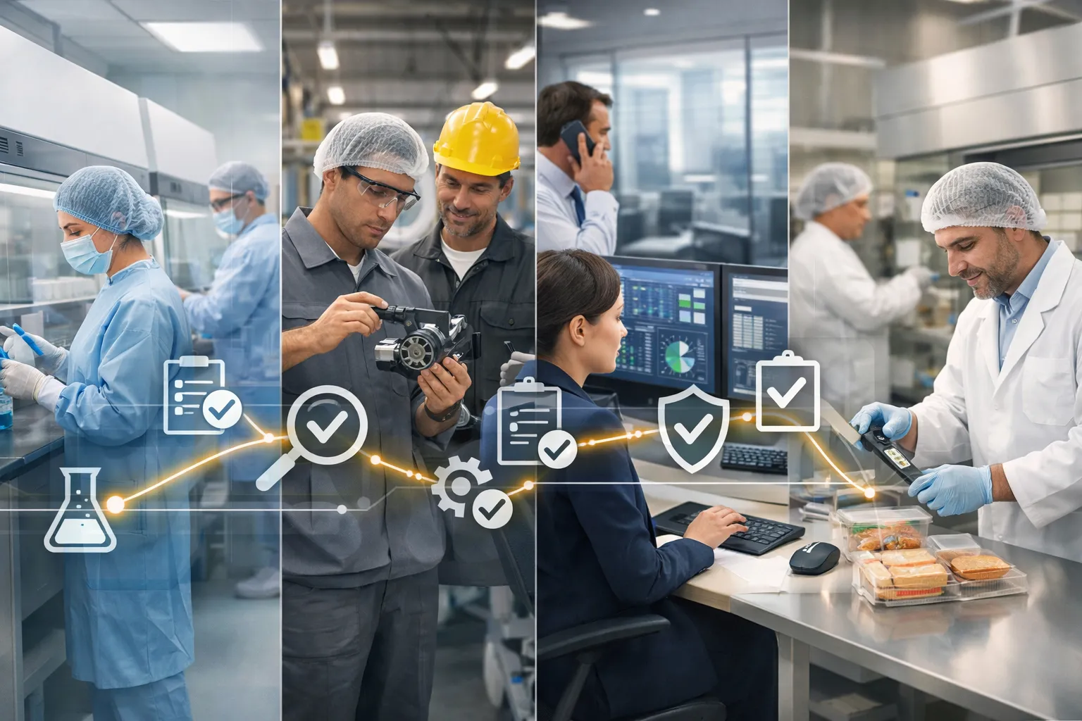 Compliance execution patterns across healthcare, manufacturing, and operations teams